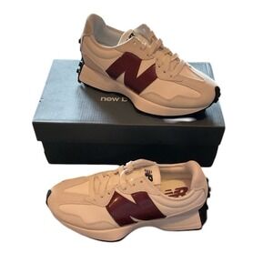 New Balance 327 NB White Burgundy Women Casual Lifestyle Shoes WS327JWC-B Size 7
